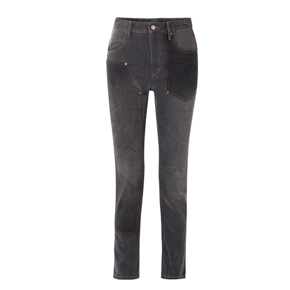 Isabel Marant Orrick Paneled High-rise Slim Jeans - Picture 3 of 9
